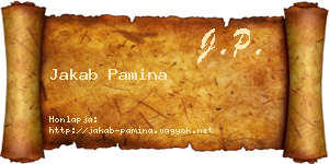 Jakab Pamina névjegykártya